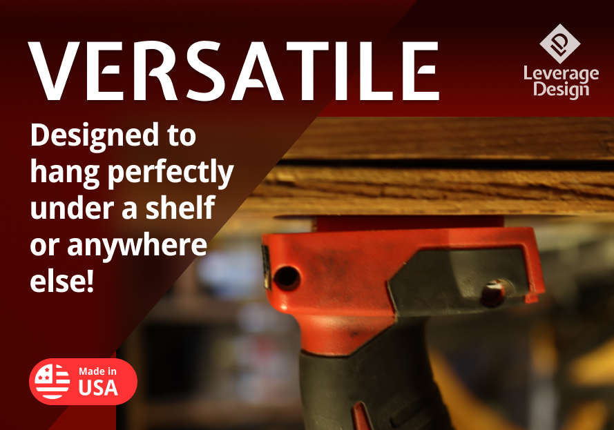 12 Pack: HEAVY DUTY Milwaukee M18 TOOL Holder / Mount MADE IN USA