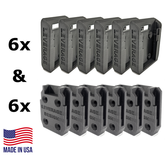 6 / 6 Combo Pack DeWALT 20V 60V Tool & Battery Mounts/Hangers/Holders- BEST FIT!