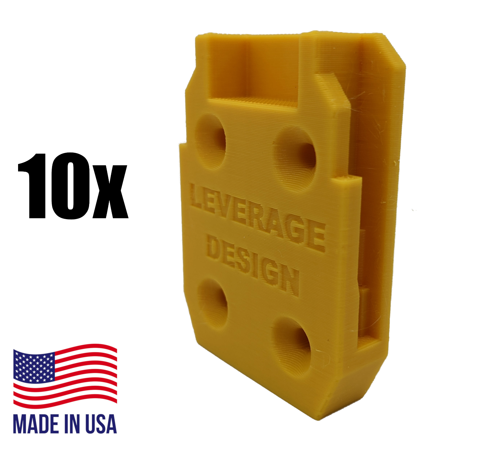 BEST FIT Yellow 10 Pack DeWALT 20V Tool Mounts / Hangers / Holders - MADE IN USA