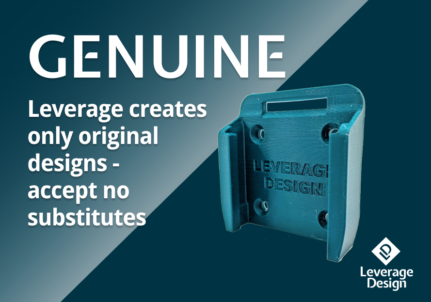 6 Pack Makita 18V Battery Mounts / Holders - MADE IN USA