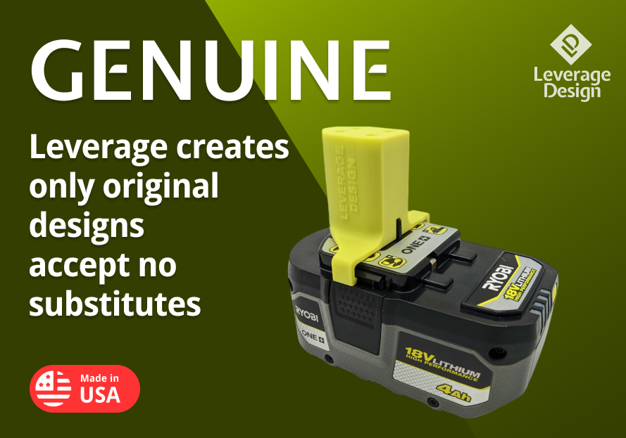 LOCKING! 12 Pack: Ryobi 18V ONE+ Battery Mounts / Hangers / Holders MADE IN USA