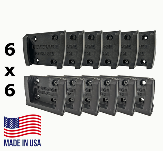 NEW! 6 / 6 Combo Pack RIDGID 18V Battery Mounts / Hangers / Holders- MADE IN USA
