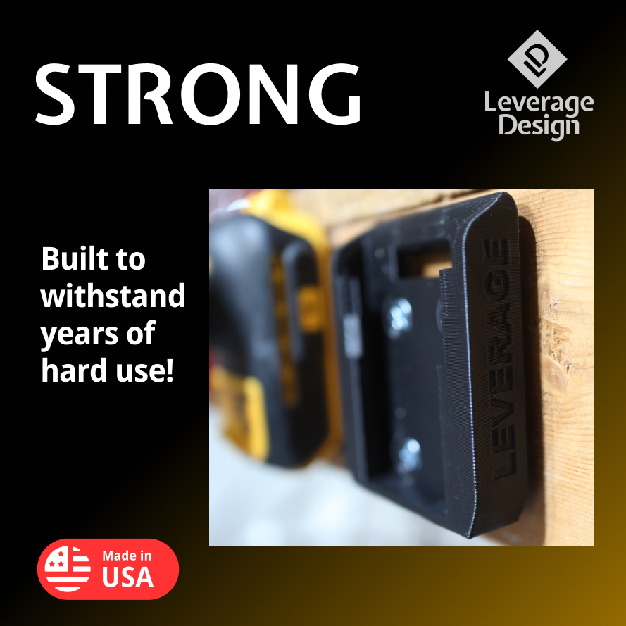 6 / 6 Combo Pack Tool & Battery Mounts/Holders/Brackets for DeWALT 12V 20V 60V