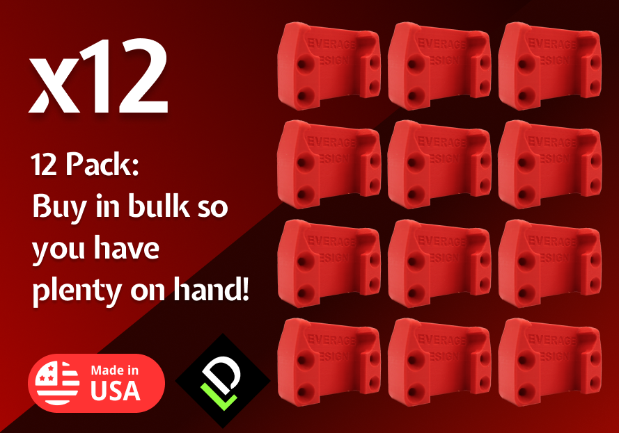 2024 SPECIAL 12 Pack: HEAVY DUTY Milwaukee M18 Battery Holder/Mount MADE IN USA