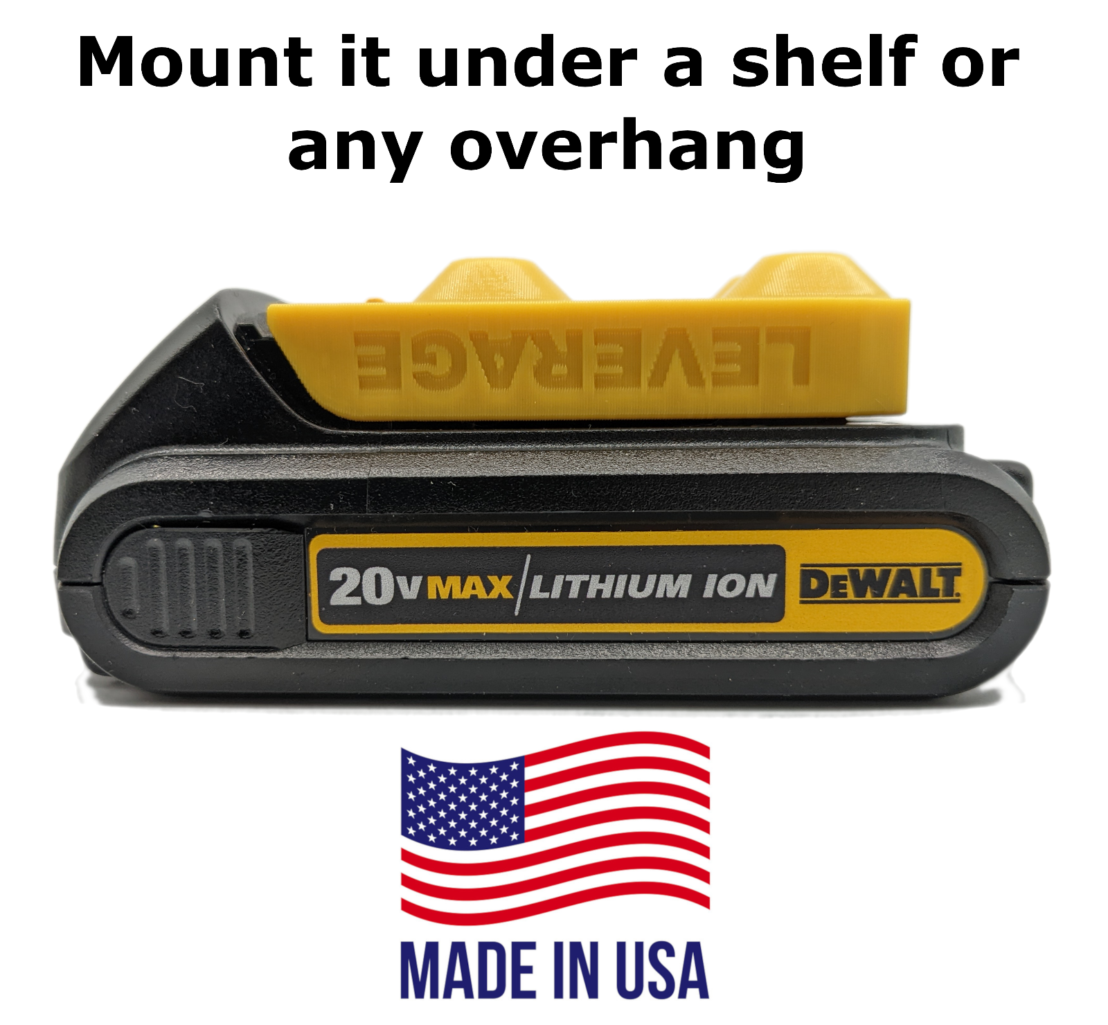 10 / 10 Combo Tool & Battery Mounts/Holders to fit DeWALT 20V 60V - BEST FIT!