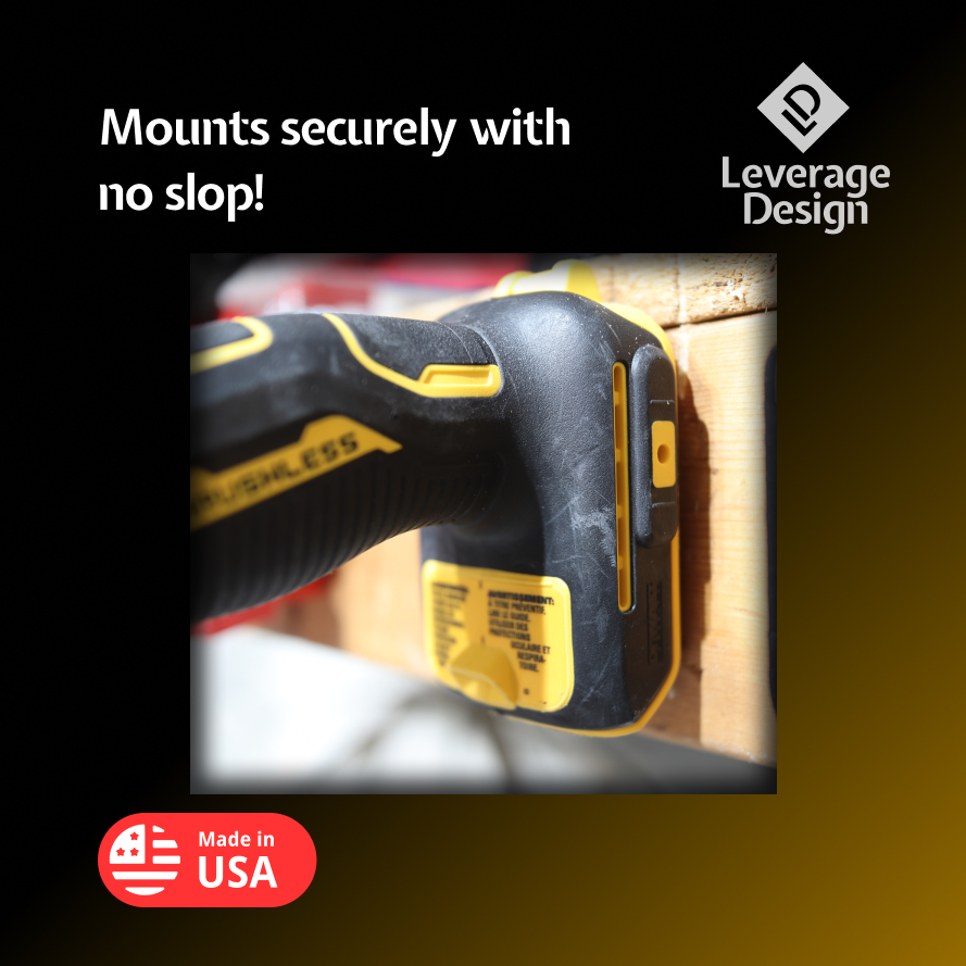 6 / 6 Combo Pack Tool & Battery Mounts/Holders/Brackets for DeWALT 12V 20V 60V