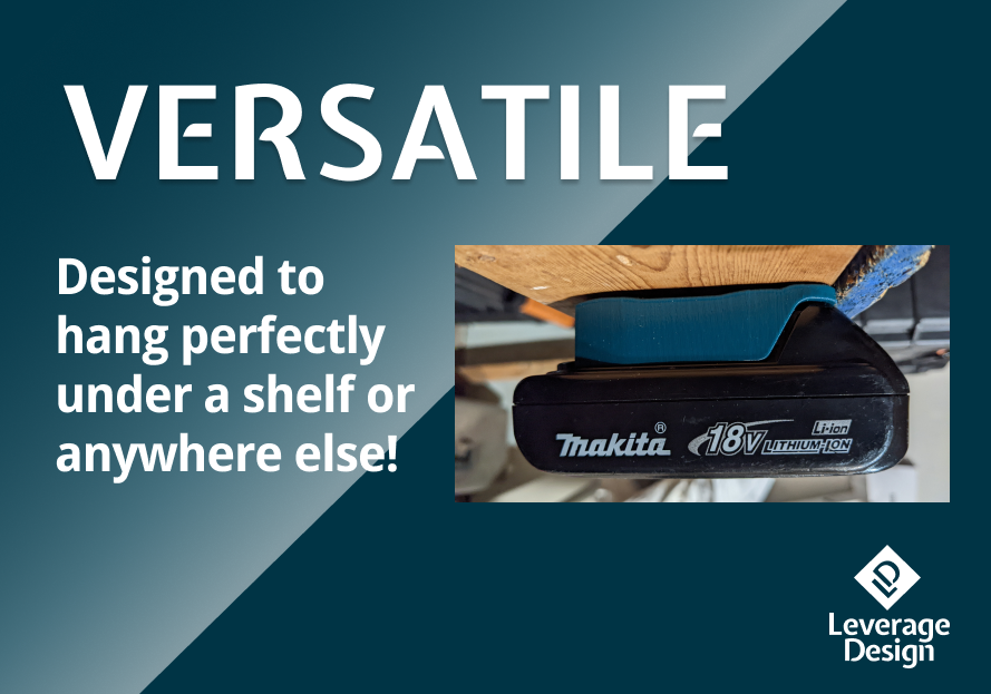 6 Pack Makita 18V Battery Mounts / Holders - MADE IN USA