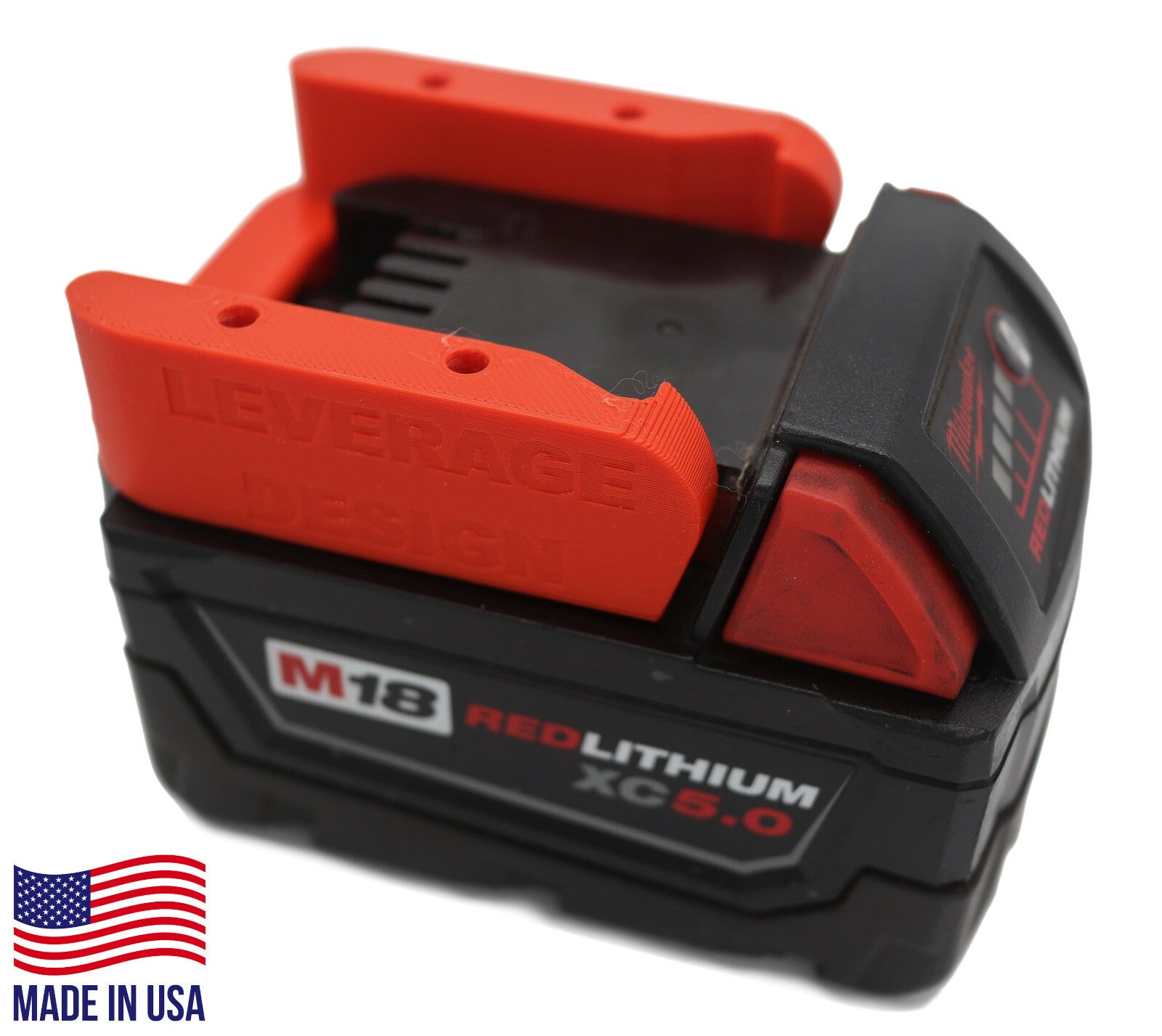COMBO STARTER PACK: 2x Milwaukee M18 Battery and Tool Holders MADE IN USA