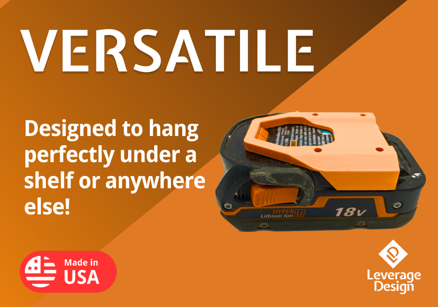 LOCKING! 6 / 6 Combo Pack RIDGID 18V Tool and Battery Mounts / Hangers / Holders