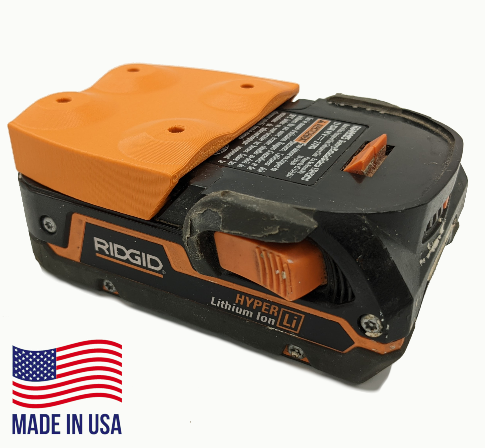 ORANGE! 6 / 6 Combo Pack RIDGID 18V Tool and Battery Mounts / Hangers / Holders