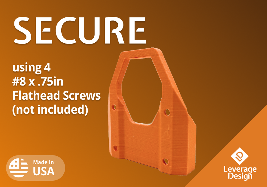 LOCKING! 5 Pack: RIDGID 18V ORANGE Battery Mounts / Holders - MADE IN USA