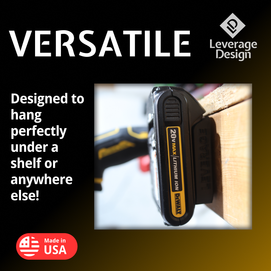 6 / 6 Combo Pack Tool & Battery Mounts/Holders/Brackets for DeWALT 12V 20V 60V