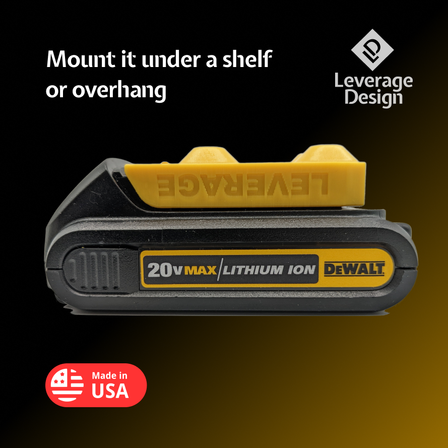 6 / 6 Combo Pack Tool & Battery Mounts/Holders/Brackets for DeWALT 12V 20V 60V