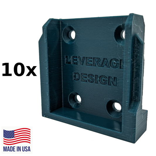 BEST FIT 10 Pack Makita 18V Tool Mounts / Hangers / Holders - MADE IN USA