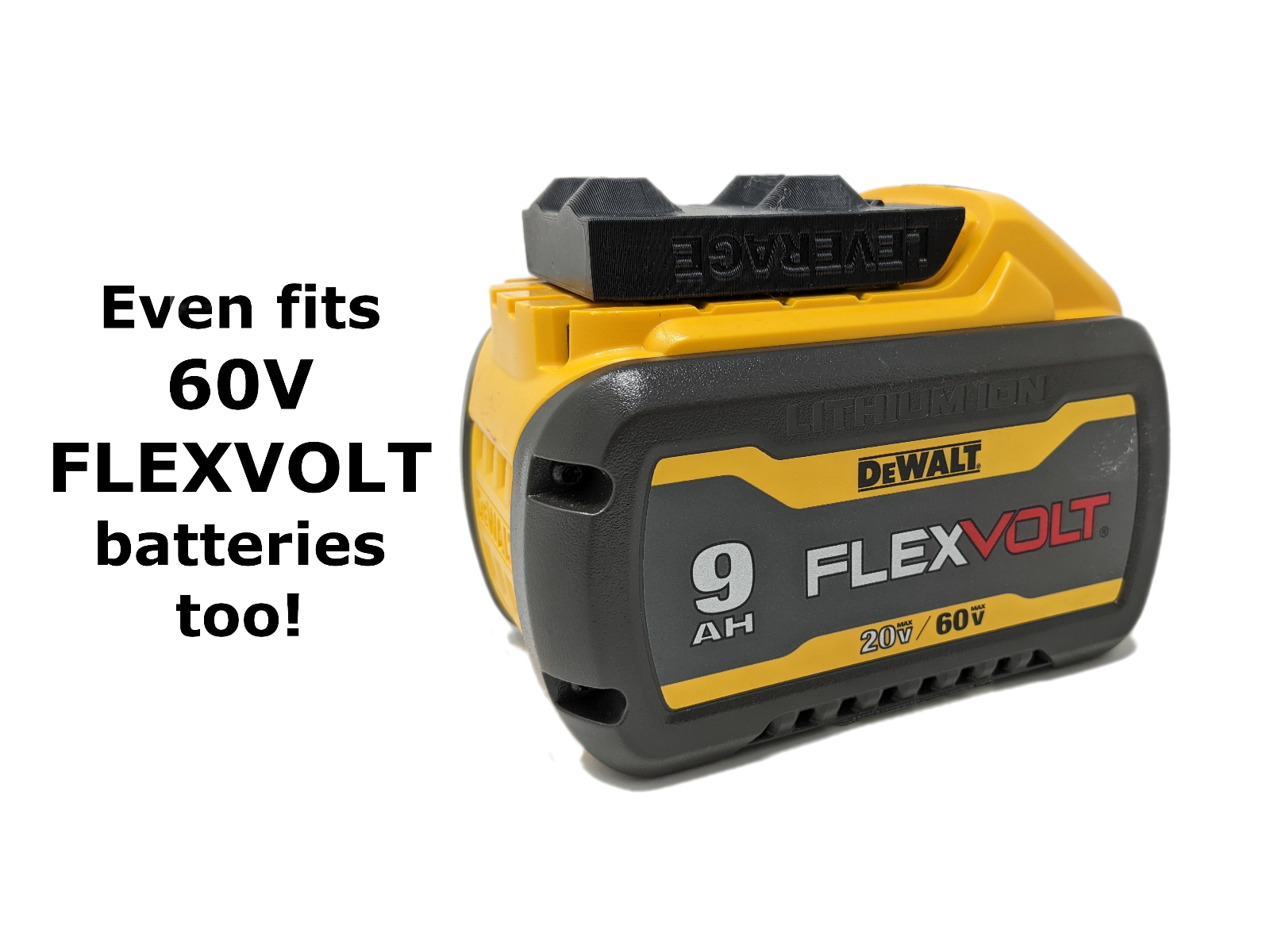 10 / 10 Combo Tool & Battery Mounts/Holders to fit DeWALT 20V 60V - BEST FIT!