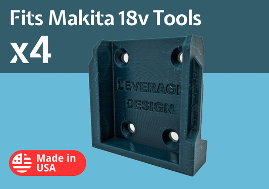 4 Pack - Makita 18V Tool Mounts / Hangers / Holders - MADE IN USA